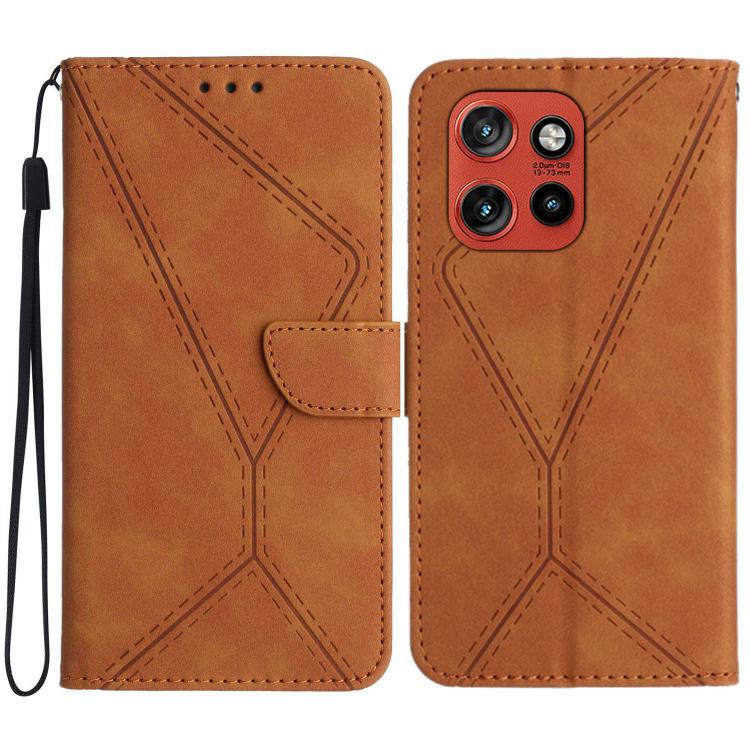 Stitching Embossed Leather Phone Case, For Motorola Edge 60 Neo 5G, For Motorola Moto G06 4G, For Motorola Moto G86 5G, For Motorola Moto G56 5G