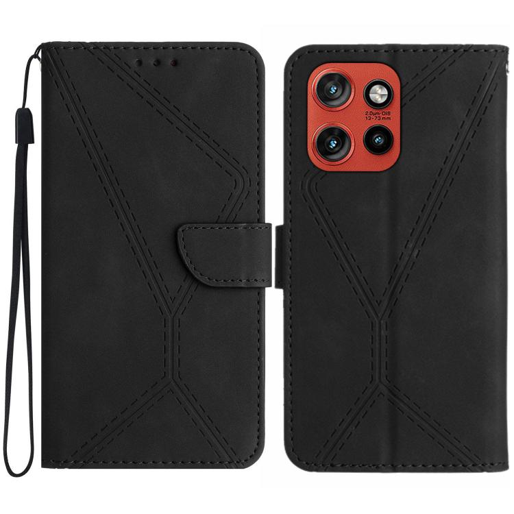 Stitching Embossed Leather Phone Case, For Motorola Edge 60 Neo 5G, For Motorola Moto G06 4G, For Motorola Moto G86 5G, For Motorola Moto G56 5G
