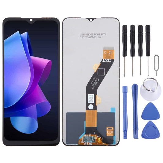 For Tecno Pop 7 Pro / Itel P40 BF7 OEM LCD Screen with Digitizer Full Assembly, For Tecno Spark Go 2023, For Tecno Pop 7 Pro / Itel P40 BF7
