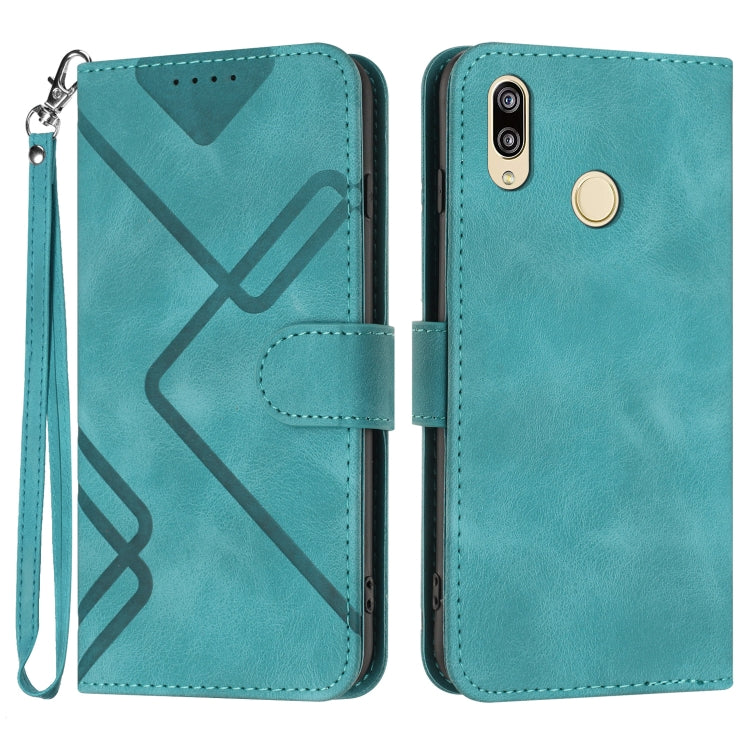 Line Pattern Skin Feel Leather Phone Case, For Huawei nova 8 SE, For Huawei Y5 2019, For Huawei Y6 2019, For Huawei P30 lite/nova 4e
