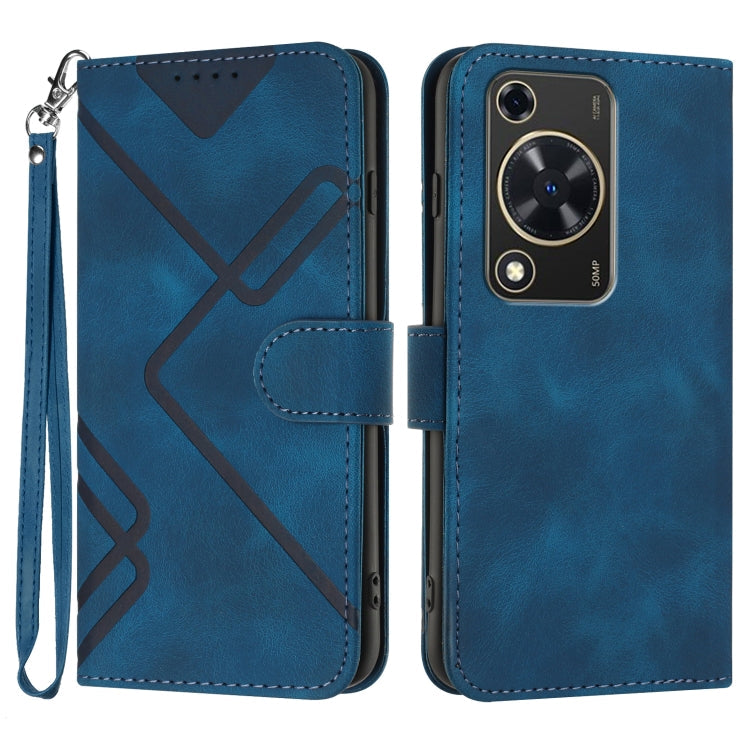 Line Pattern Skin Feel Leather Phone Case, For Huawei Enjoy 70, For Huawei P60 / P60 Pro, For Huawei Enjoy 50 Pro / nova Y90, For Huawei Enjoy 50 / nova Y70