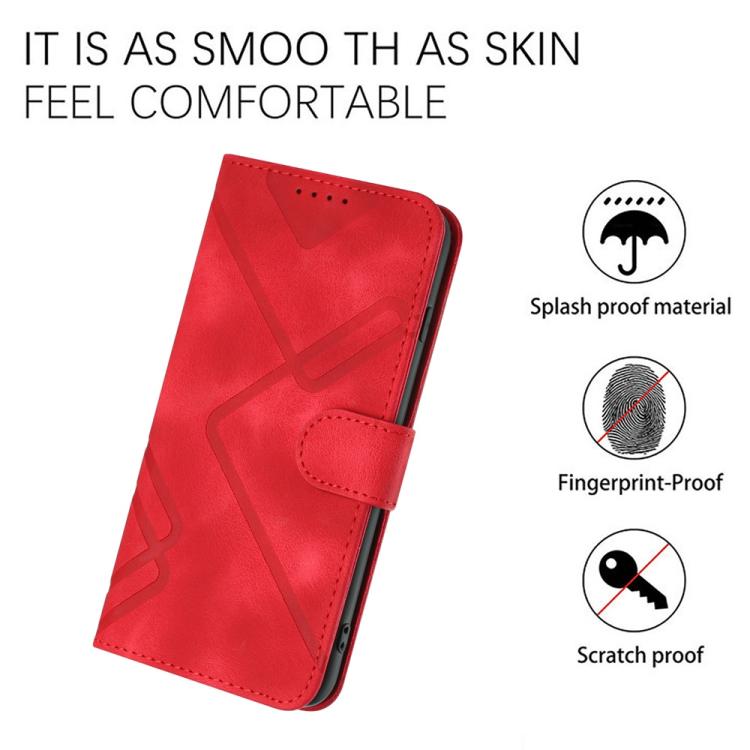 Line Pattern Skin Feel Leather Phone Case, For Huawei nova 8 SE, For Huawei Y5 2019, For Huawei Y6 2019, For Huawei P30 lite/nova 4e