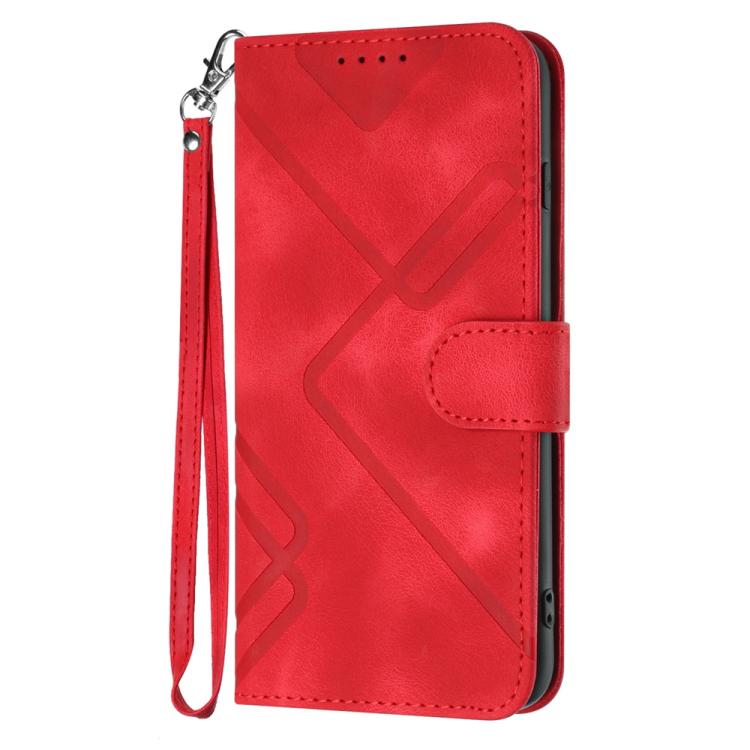 Line Pattern Skin Feel Leather Phone Case, For Huawei Enjoy 20e, For Huawei P50 Pro, For Huawei P50, For Huawei Enjoy 20 SE 4G