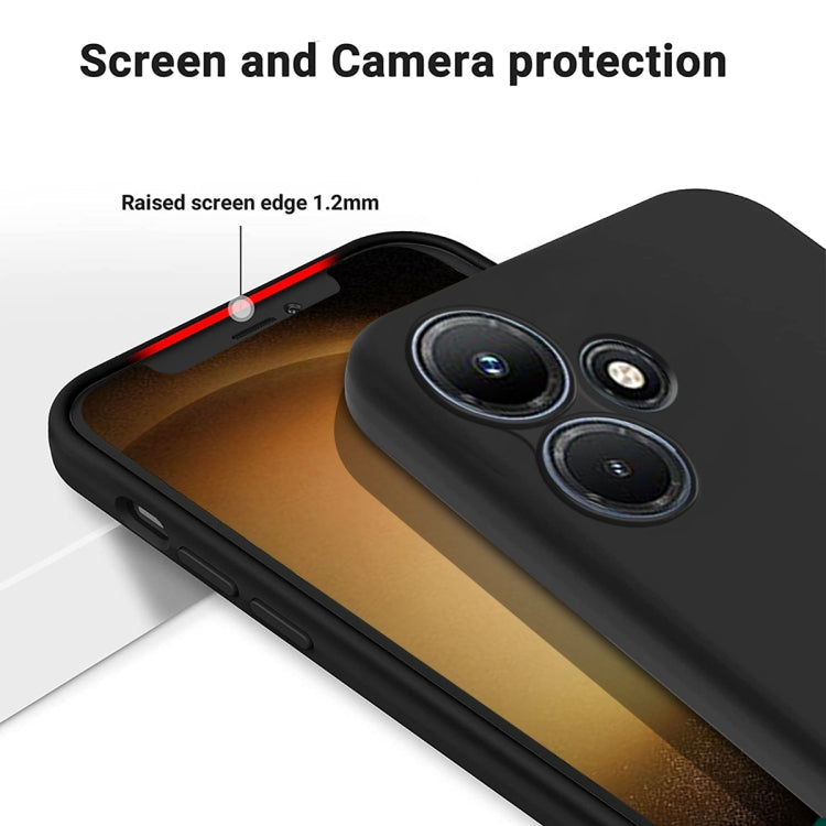 Pure Color Liquid Silicone Shockproof Phone Case, For Infinix Hot 30, For Infinix Hot 30 5G, For Infinix Hot 30i, For Infinix Hot 30 Play