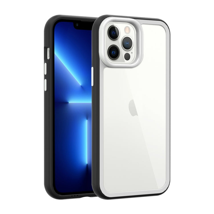 Color Frame 2 in 1 Hollow Cooling Phone Case, For iPhone 14 Pro Max, For iPhone 13