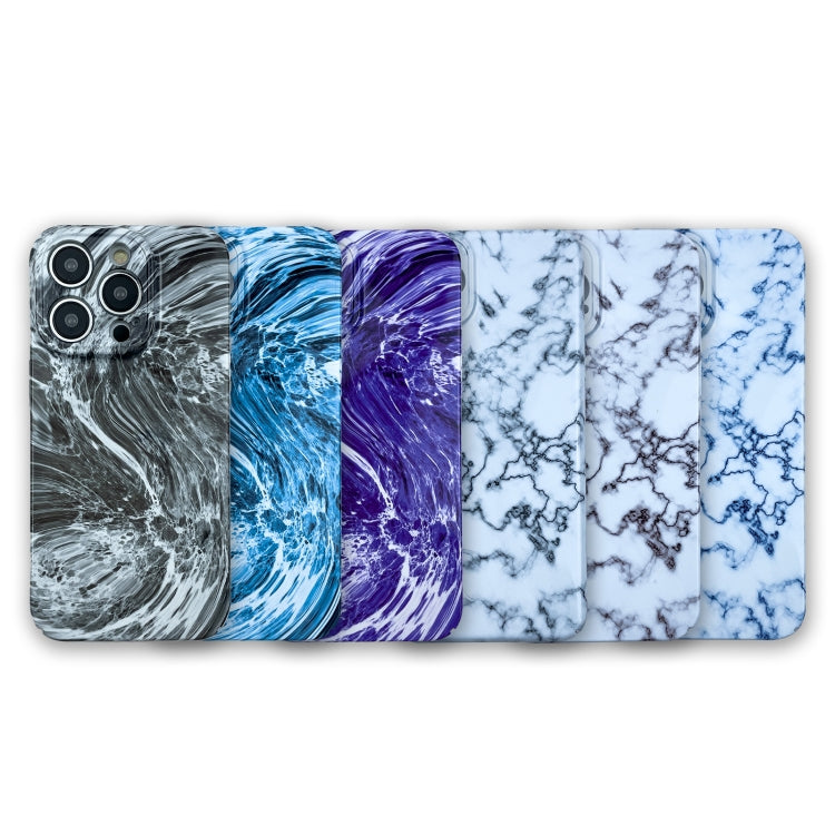 For iPhone XS Max Marble Pattern Phone Case(Green White)
