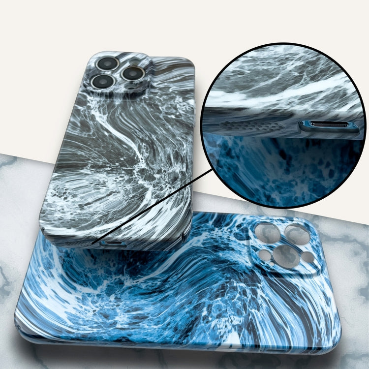 For iPhone XS Max Marble Pattern Phone Case(Green White)