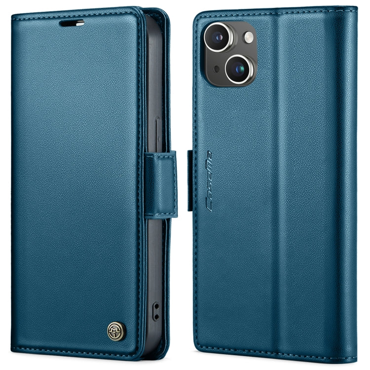 CaseMe 023 Butterfly Buckle Litchi Texture RFID Anti-theft Leather Phone Case, For iPhone 15 Plus, For iPhone 14 Pro, For iPhone 14 Pro Max, For iPhone 15