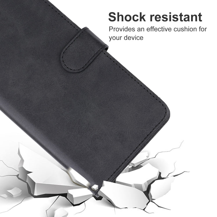 For Motorola Moto G54 Leather Phone Case(Black)