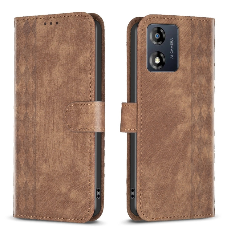 Plaid Embossed Leather Phone Case, For Motorola Moto G14 4G, For Motorola Moto E13 4G, For Motorola Moto G13 4G /G53 5G, For Motorola Moto G73 5G