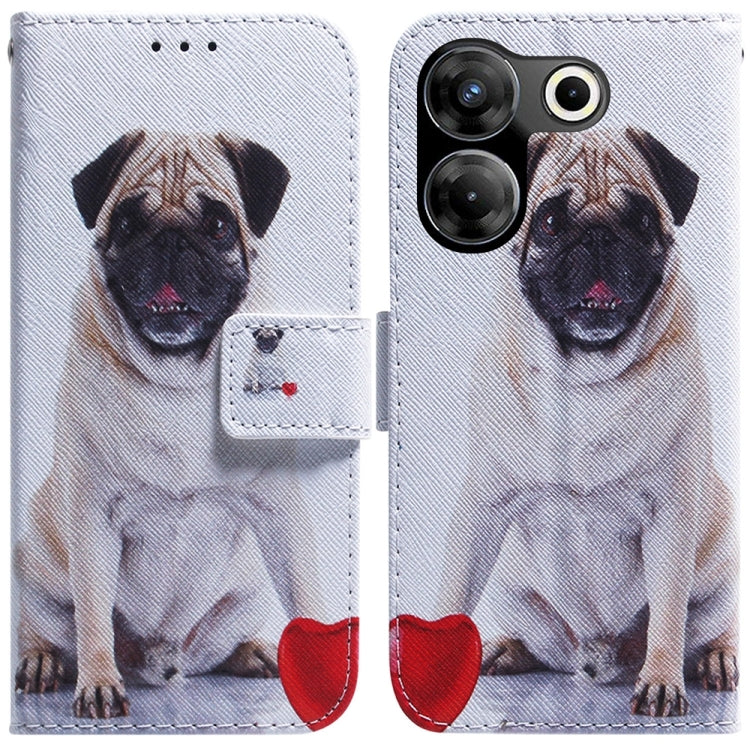 Coloured Drawing Flip Leather Phone Case, For Tecno Camon 20 Premier 5G, For Tecno Camon 20 Pro 5G