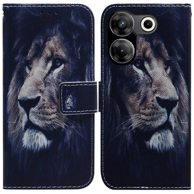 Coloured Drawing Flip Leather Phone Case, For Tecno Camon 20 Premier 5G, For Tecno Camon 20 Pro 5G