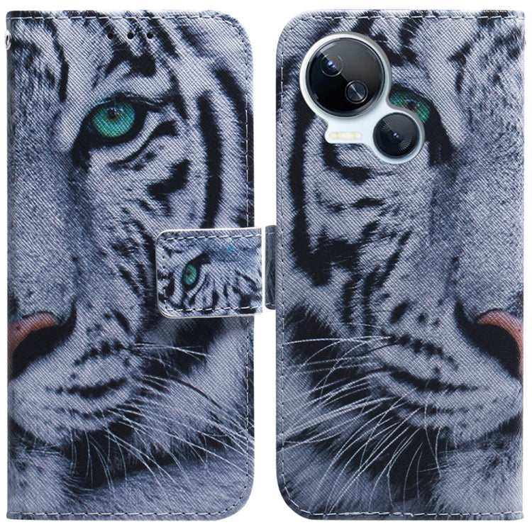Coloured Drawing Flip Leather Phone Case, For Tecno Camon 20 Pro 4G / 20, For Tecno Spark 10 5G