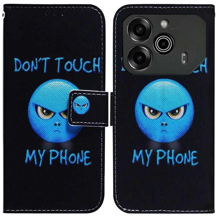 Coloured Drawing Flip Leather Phone Case, For Tecno Pova 6 Neo, For Tecno Pova 6 Pro / Pova 6