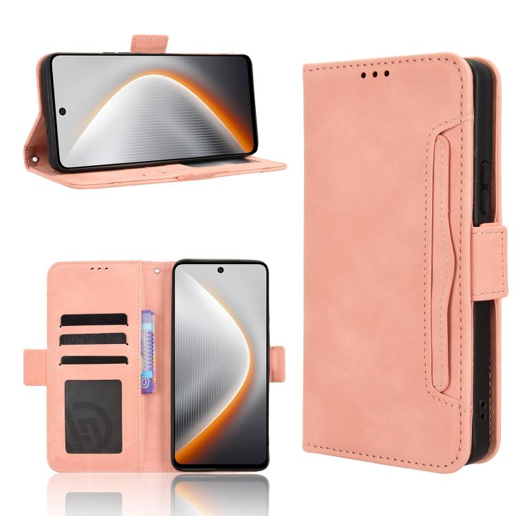 Skin Feel Calf Texture Card Slots Leather Phone Case, For Tecno Spark Slim, For Tecno Spark 40C, For Tecno Pova 7 Pro 5G, For Tecno Pova 7 5G
