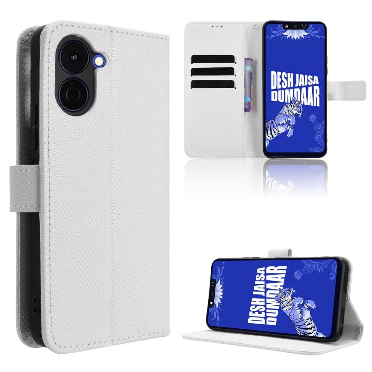 Diamond Texture Leather Phone Case, For Tecno Pova Curve 2 5G, For Tecno Camon 50 Pro 4G, For Tecno Camon 50 4G, For Tenco Spark Go 3