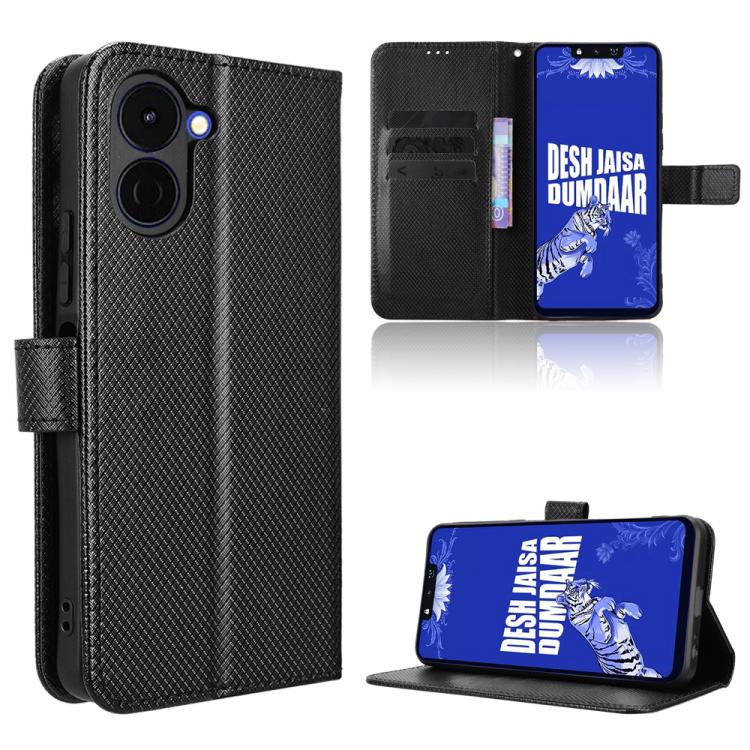 Diamond Texture Leather Phone Case, For Tecno Pova Curve 2 5G, For Tecno Camon 50 Pro 4G, For Tecno Camon 50 4G, For Tenco Spark Go 3