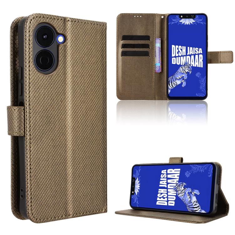 Diamond Texture Leather Phone Case, For Tecno Pova Curve 2 5G, For Tecno Camon 50 Pro 4G, For Tecno Camon 50 4G, For Tenco Spark Go 3