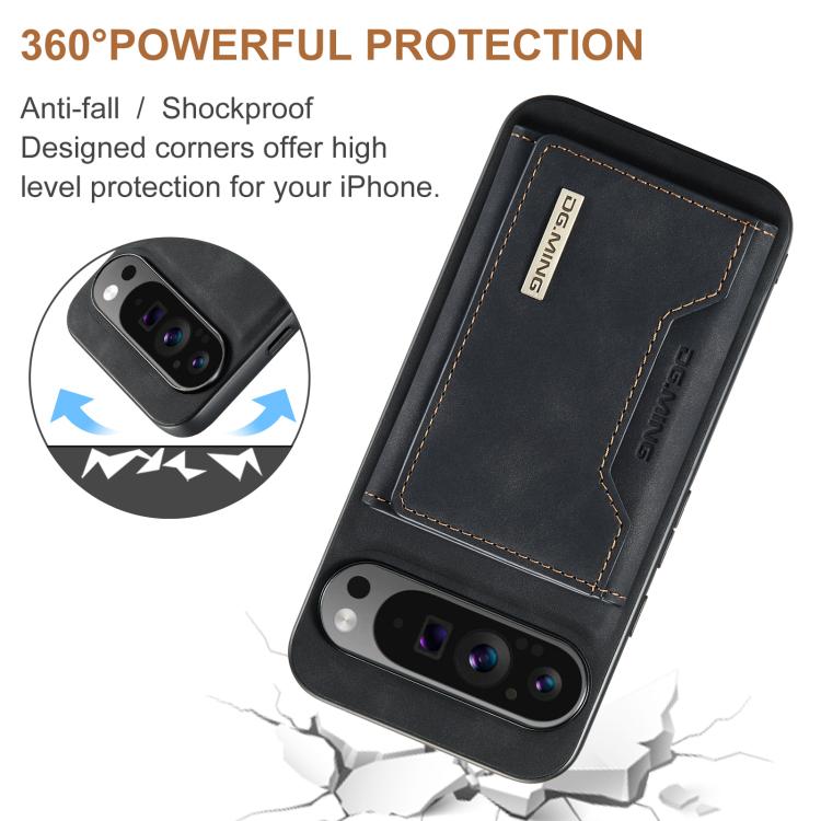 DG.MING M2 Series 3-Fold Multi Card Bag + Magnetic Phone Case, For Google Pixel 10 Pro XL, For Google Pixel 10 / 10 Pro, For Google Pixel 9a, For Google Pixel 9 Pro XL