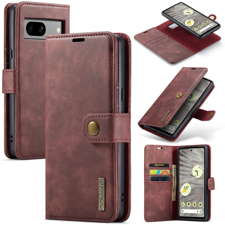 DG.MING Crazy Horse Texture Detachable Magnetic Leather Phone Case, For Google Pixel 10 Pro XL, For Google Pixel 10 / 10 Pro, For Google Pixel 9a, For Google Pixel 8a