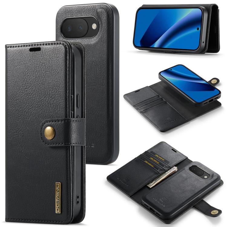 DG.MING Crazy Horse Texture Detachable Magnetic Leather Phone Case, For Google Pixel 11 Pro XL, For Google Pixel 11, For Google Pixel 11 Pro, For Google Pixel 10a