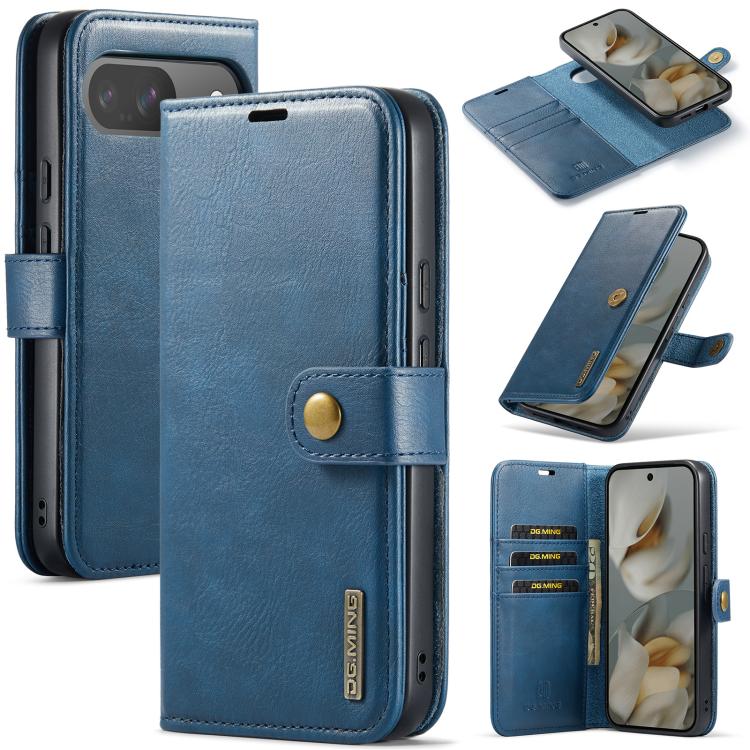 DG.MING Crazy Horse Texture Detachable Magnetic Leather Phone Case, For Google Pixel 10 Pro XL, For Google Pixel 10 / 10 Pro, For Google Pixel 9a, For Google Pixel 8a
