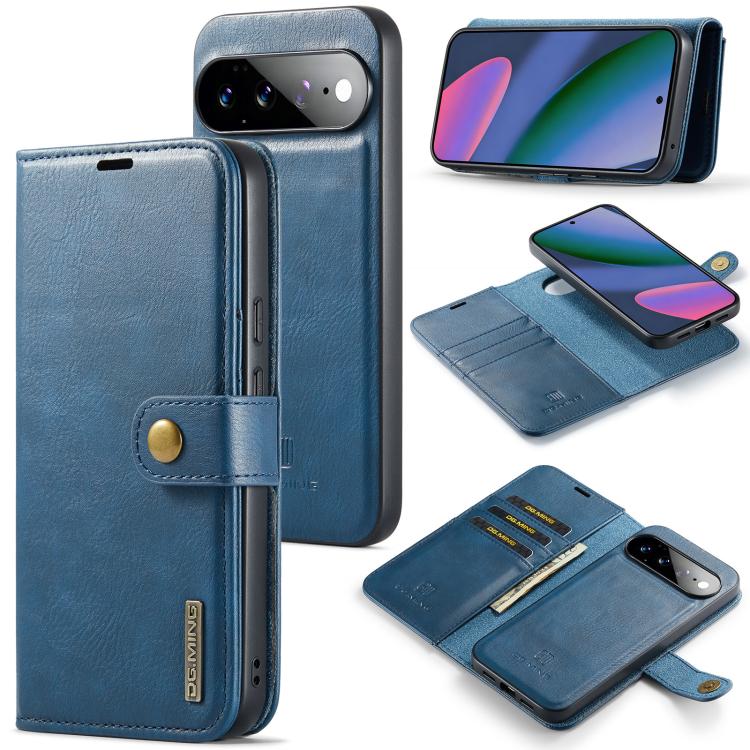 DG.MING Crazy Horse Texture Detachable Magnetic Leather Phone Case, For Google Pixel 11 Pro XL, For Google Pixel 11, For Google Pixel 11 Pro, For Google Pixel 10a