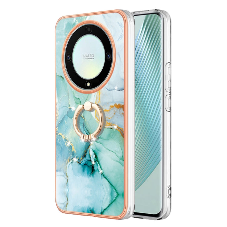 Electroplating Marble IMD TPU Phone Case with Ring Holder, For Honor Magic5 Pro, For Honor X8a, For Honor X9a / Magic5 Lite, For Honor X7a