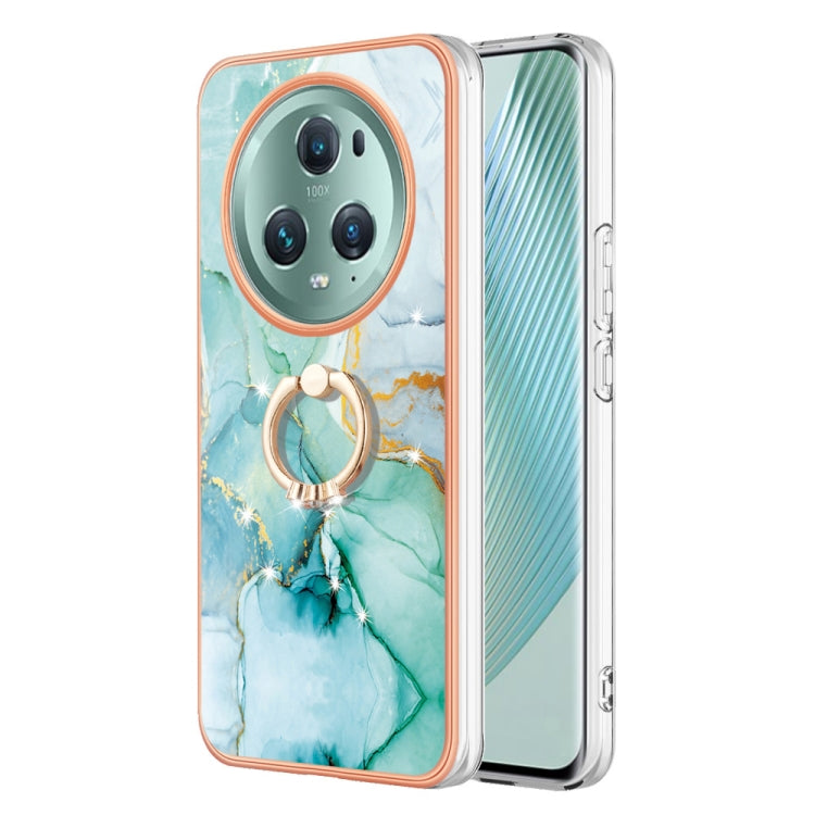 Electroplating Marble IMD TPU Phone Case with Ring Holder, For Honor Magic5 Pro, For Honor X8a, For Honor X9a / Magic5 Lite, For Honor X7a