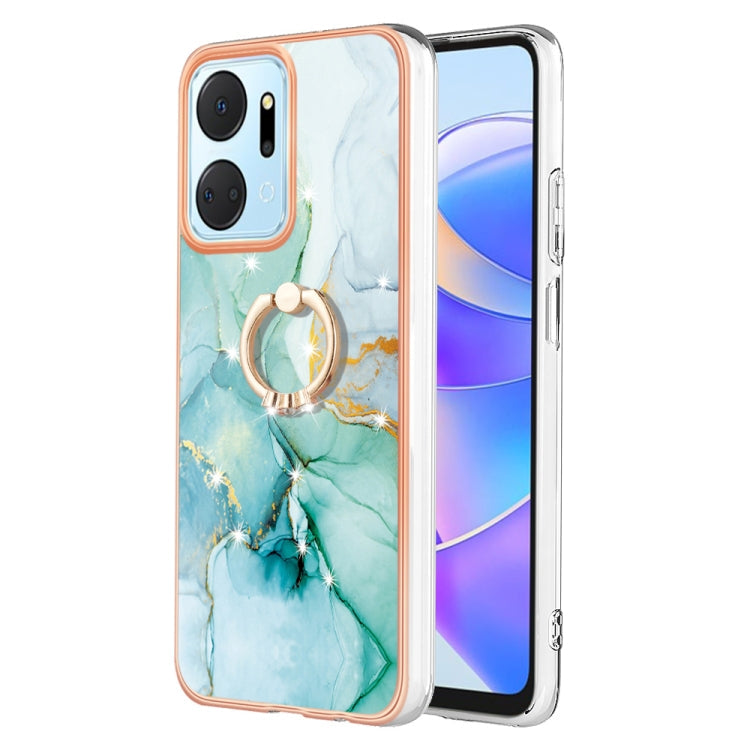 Electroplating Marble IMD TPU Phone Case with Ring Holder, For Honor Magic5 Pro, For Honor X8a, For Honor X9a / Magic5 Lite, For Honor X7a