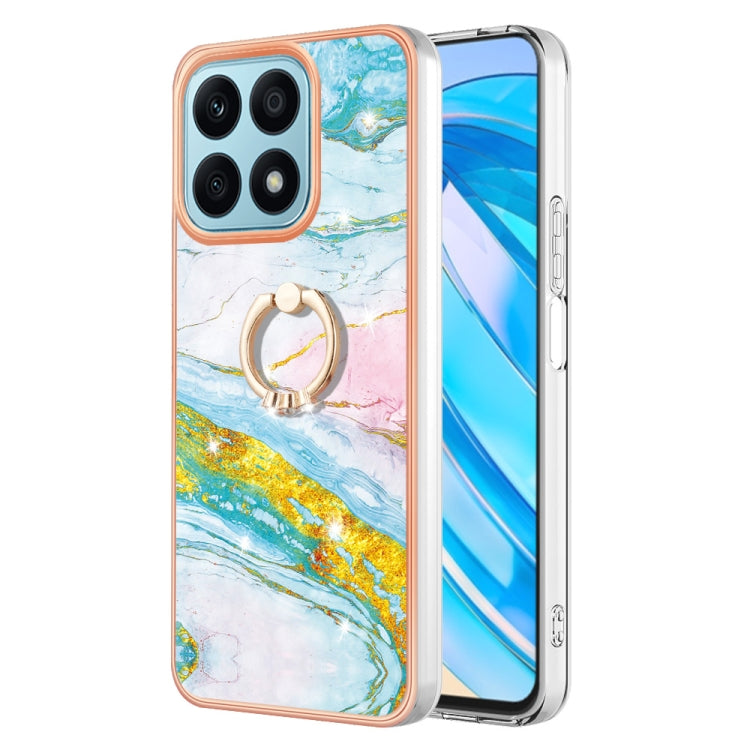 Electroplating Marble IMD TPU Phone Case with Ring Holder, For Honor Magic5 Pro, For Honor X8a, For Honor X9a / Magic5 Lite, For Honor X7a