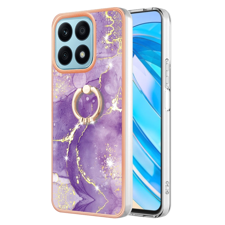 Electroplating Marble IMD TPU Phone Case with Ring Holder, For Honor Magic5 Pro, For Honor X8a, For Honor X9a / Magic5 Lite, For Honor X7a