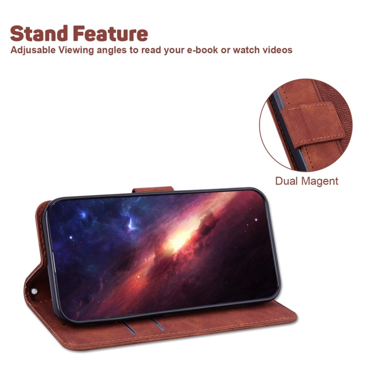 Geometric Embossed Leather Phone Case, For Tecno Camon 20 Pro 5G, For Tecno Pova 5, For Tecno Spark 10 5G, For Tecno Spark 10 Pro