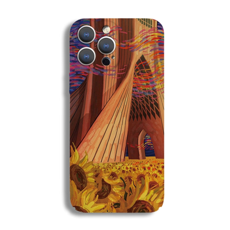 Precise Hole Oil Painting Pattern PC Phone Case, For iPhone 13 mini, For iPhone 12