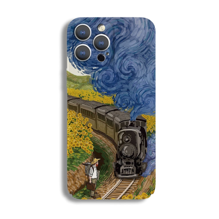 Precise Hole Oil Painting Pattern PC Phone Case, For iPhone X / XS, For iPhone XR