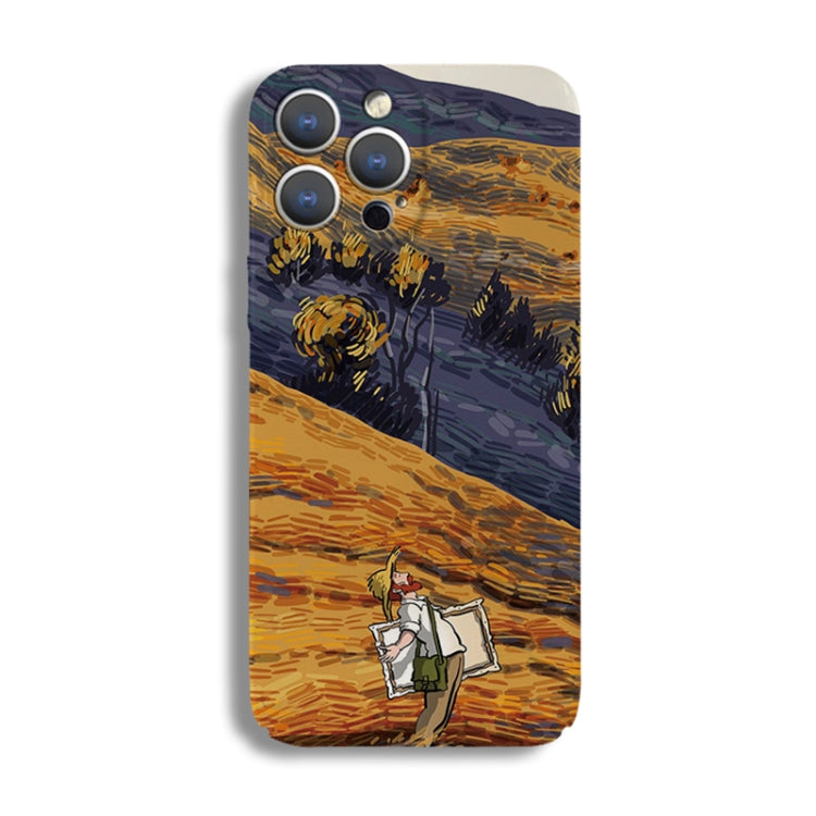 Precise Hole Oil Painting Pattern PC Phone Case, For iPhone X / XS, For iPhone XR