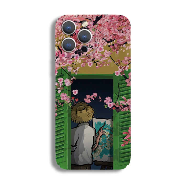Precise Hole Oil Painting Pattern PC Phone Case, For iPhone X / XS, For iPhone XR