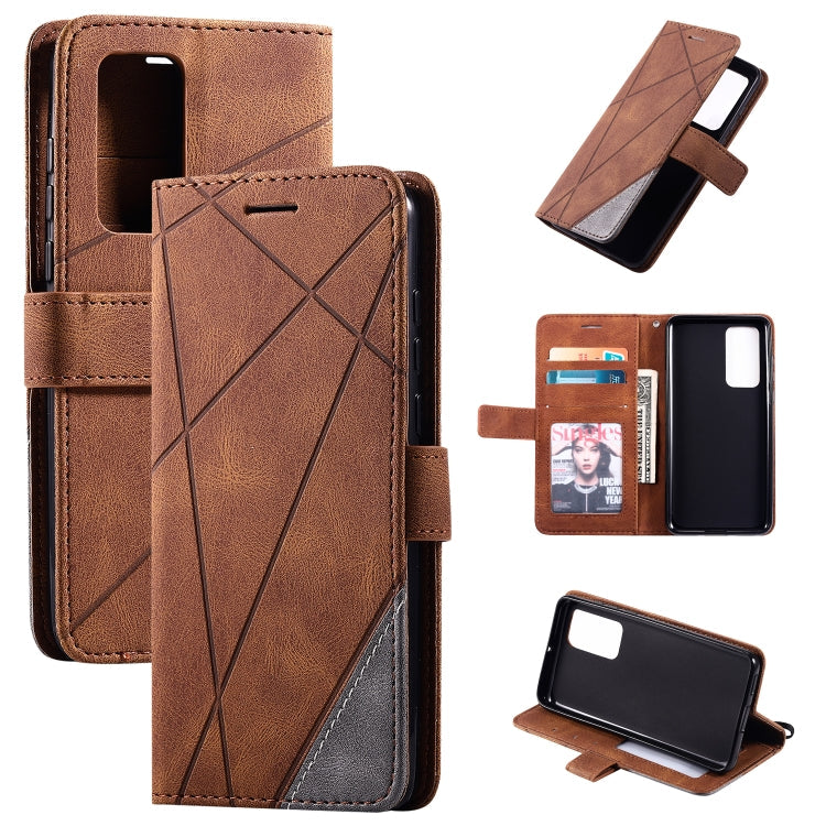 Skin Feel Splicing Horizontal Flip Leather Case with Holder & Card Slots & Wallet & Photo Frame, For Huawei Mate 30 Pro, For Huawei P30 Lite, For Huawei P40