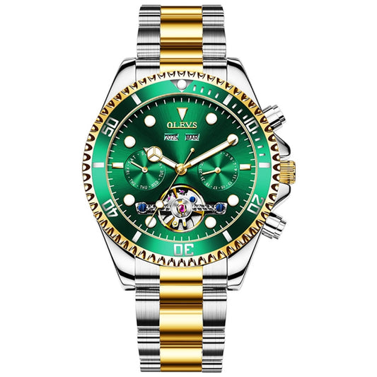 OLEVS 6605 Men Multifunctional Waterproof Mechanical Watch