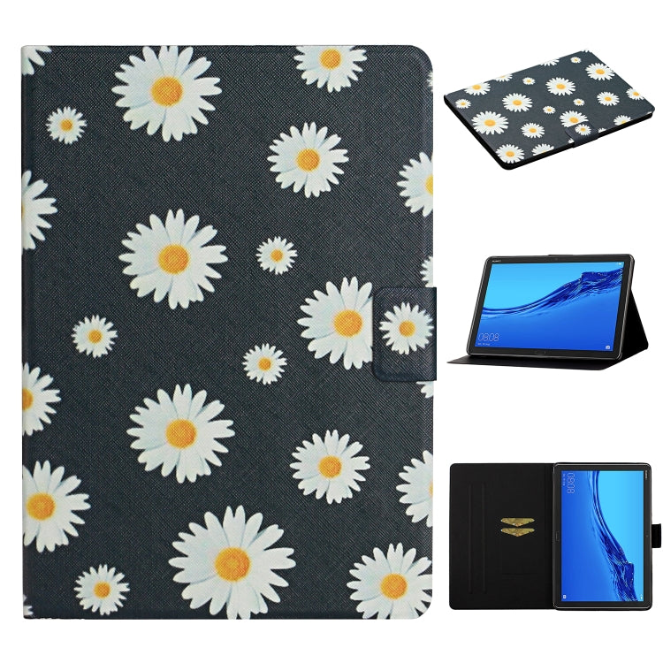 Flower Pattern Horizontal Flip Leather Case with Card Slots & Holder, For Samsung Galaxy Tab A 8.0 2019, For Samsung Galaxy Tab A 10.1 (2019), For Samsung Galaxy Tab S5e T720, For Samsung Galaxy Tab S6 Lite