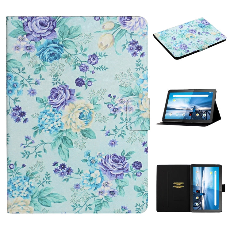 Flower Pattern Horizontal Flip Leather Case with Card Slots & Holder, For Samsung Galaxy Tab A 8.0 2019, For Samsung Galaxy Tab A 10.1 (2019), For Samsung Galaxy Tab S5e T720, For Samsung Galaxy Tab S6 Lite