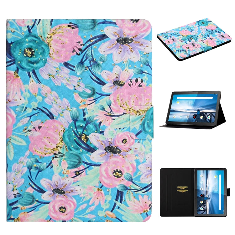 Flower Pattern Horizontal Flip Leather Case with Card Slots & Holder, For Samsung Galaxy Tab A 8.0 2019, For Samsung Galaxy Tab A 10.1 (2019), For Samsung Galaxy Tab S5e T720, For Samsung Galaxy Tab S6 Lite