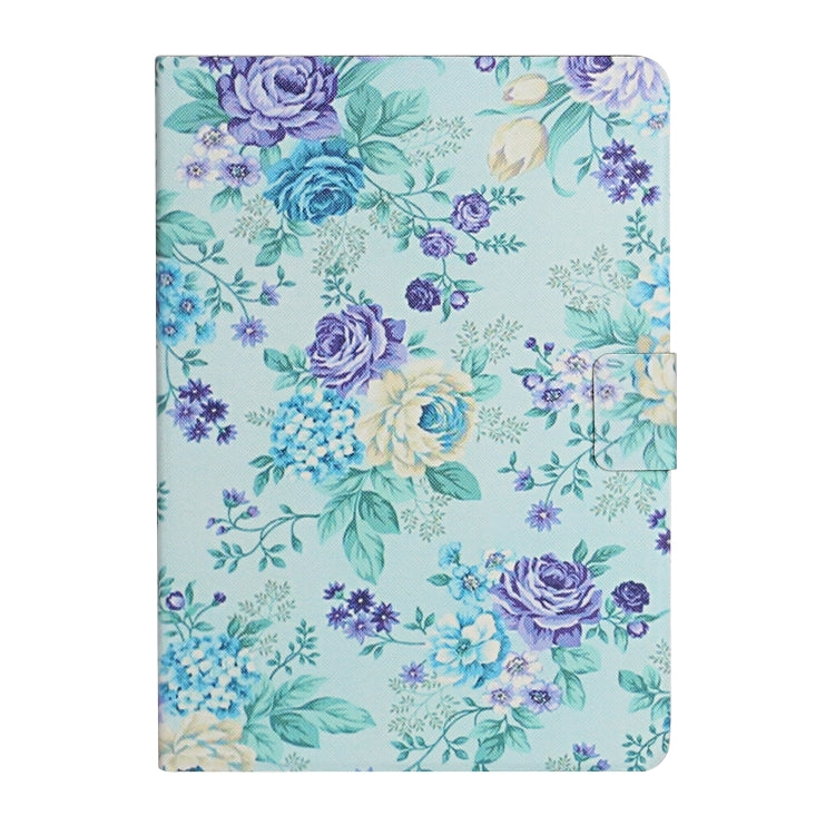 Flower Pattern Horizontal Flip Leather Case with Card Slots & Holder, For Samsung Galaxy Tab S6, For Amazon Kindle Fire 7 (2019), For Amazon Kindle Fire HD 8 (2020), For Amazon Kindle Fire HD 10