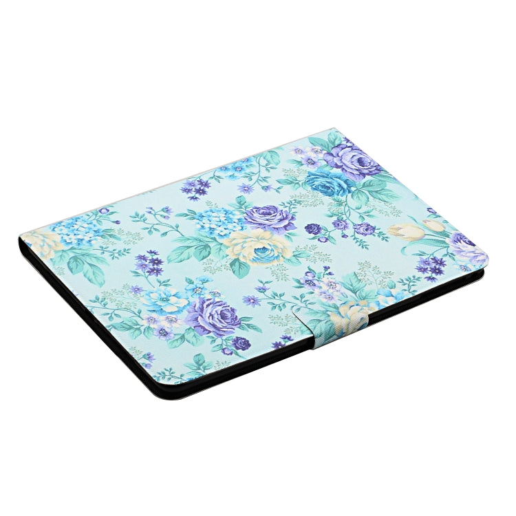 Flower Pattern Horizontal Flip Leather Case with Card Slots & Holder, For Samsung Galaxy Tab S6, For Amazon Kindle Fire 7 (2019), For Amazon Kindle Fire HD 8 (2020), For Amazon Kindle Fire HD 10