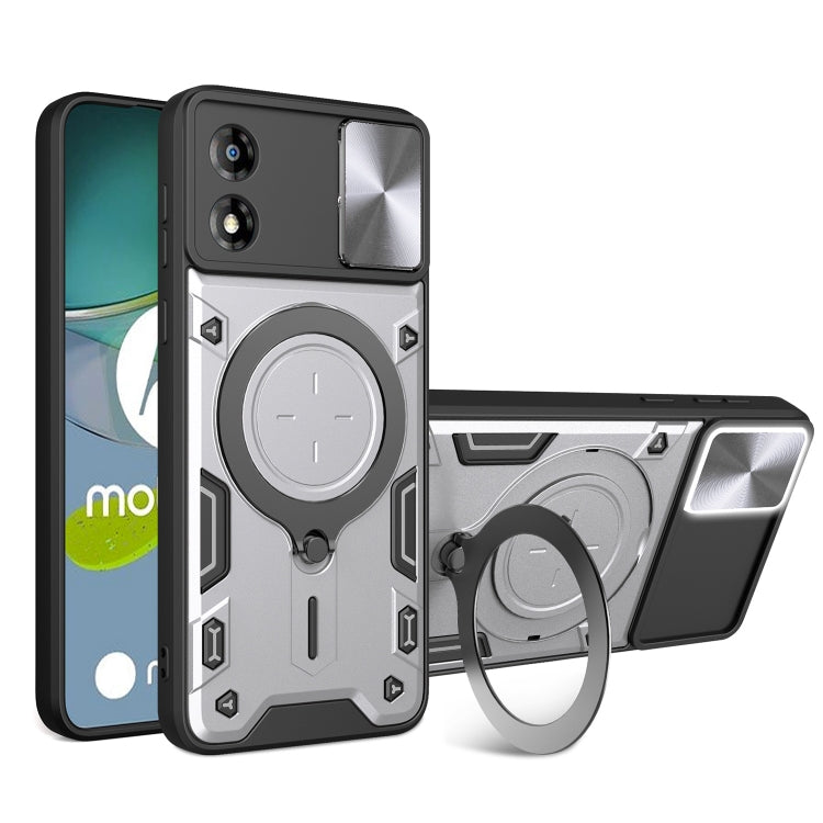 CD Texture Sliding Camshield Magnetic Holder Phone Case, For Motorola Moto E13, For Motorola Moto E22 / E22i, For Motorola Edge 30 Fusion, For Motorola Edge 30 Neo