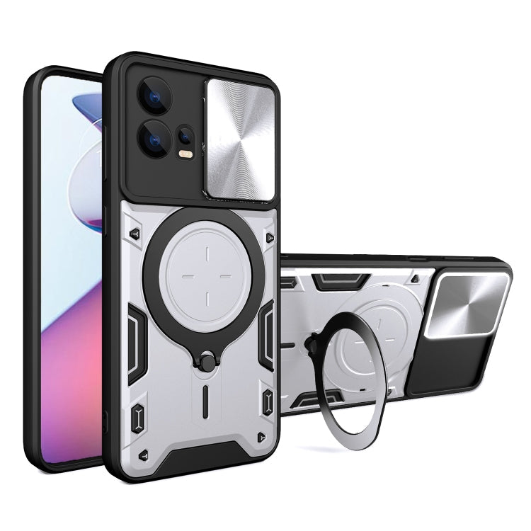 CD Texture Sliding Camshield Magnetic Holder Phone Case, For Motorola Edge 50 Pro Global, For Motorola Moto G24 Power, For Motorola Moto E22 / E22i, For Motorola Edge 30 Fusion