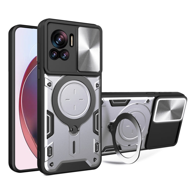 CD Texture Sliding Camshield Magnetic Holder Phone Case, For Motorola Moto G62, For Motorola Edge 30 Ultra, For Motorola Moto G22 / E32, For Motorola Edge 30