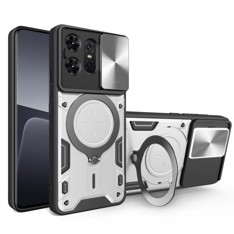 CD Texture Sliding Camshield Magnetic Holder Phone Case, For Motorola Edge 50 Pro Global, For Motorola Moto G24 Power, For Motorola Moto E22 / E22i, For Motorola Edge 30 Fusion