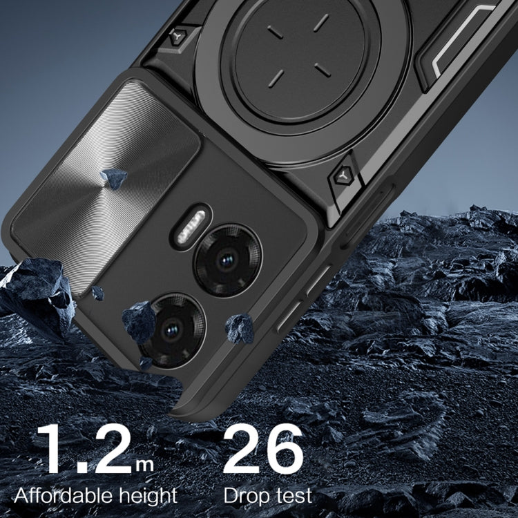 CD Texture Sliding Camshield Magnetic Holder Phone Case, For Motorola Moto G35, For Motorola Moto G55, For Motorola Edge 50 Neo, For Motorola Moto G85