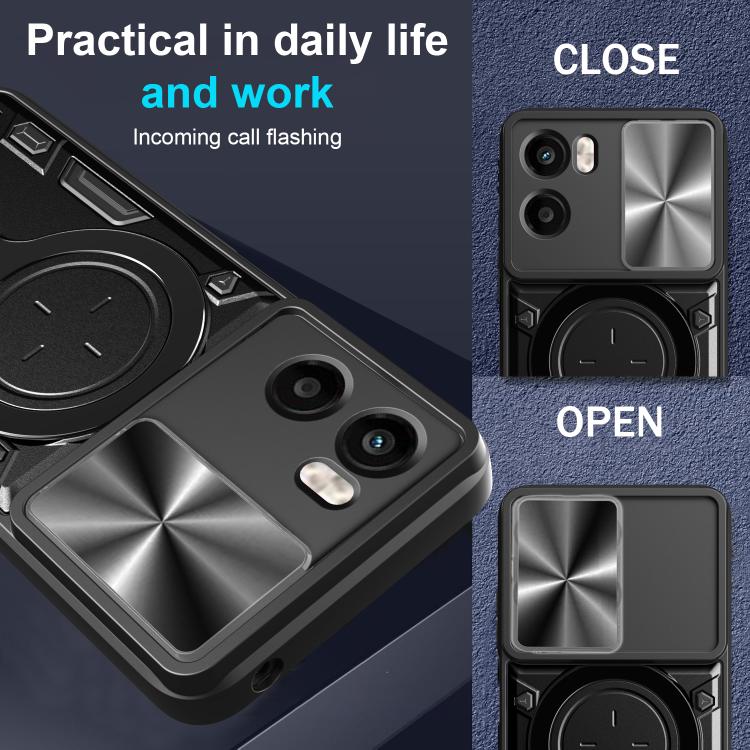 CD Texture Sliding Camshield Magnetic Holder Phone Case, For Motorola Moto G 2025, For Motorola Moto G75 5G, For Motorola Moto G35, For Motorola Moto G55